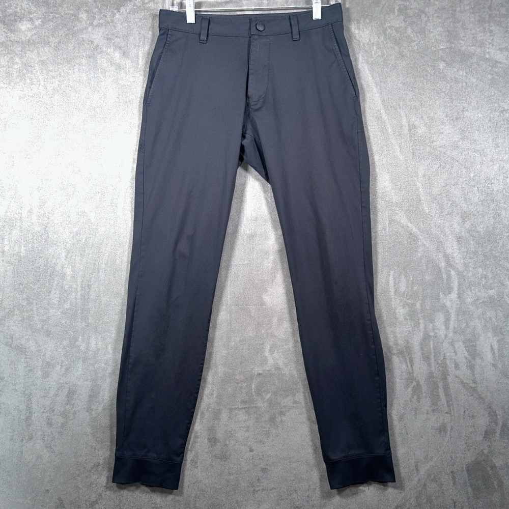 Rhone Commuter Joggers Mens 28x29 Black Performance Ankle Zipper Stretch